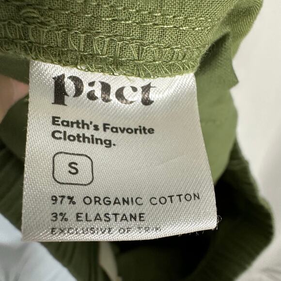 Pact Daily Twill Pant Women S Green Stretch Organic Cotton Weekend Classic 28" - Picture 5 of 8